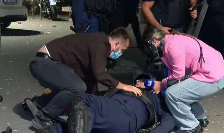 Polici goditet live, në gjendje të rëndë