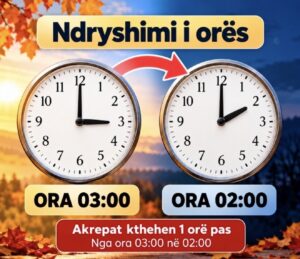 Ndryshon ora sonte, akrepat kthehen 60 minuta pas. Pse ndodh kjo dhe cilat vende e kanë hequr këtë praktikë