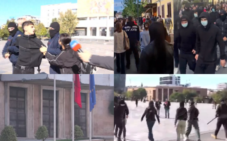 Forcat speciale dalin në qendër të Tiranës, nxënësit protestë në disa qytete. Jepen masat e sigurisë për të arrestuarit