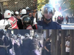 Rikthehen trazirat, gurë dhe gaz në qendër të Tiranës. Nis aksioni këmba-këmbës polici-protestes