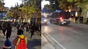 Edhe sonte Tirana në kaos, policia ndjek me makina në rrugë protestuesit