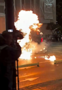 Edhe sot erdhën, protestuan, hodhen molotov dhe ikën!