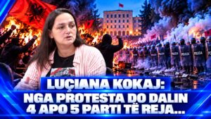 Luçiana Kokaj në ”Koha Jonë-Debat”: Nga protesta do dalin 4 apo 5 parti te reja…