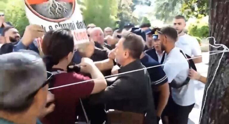 Erion Braçe u fut mes protestuesve, njëri tentoi ta godasë me tabelë. Deputeti: U afrova sepse doja…