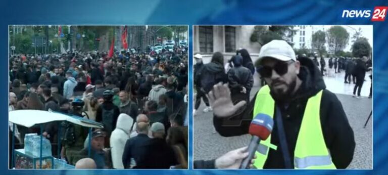 Protestuesi: Kjo Kryeministri është bosh, Rama eja në shesh