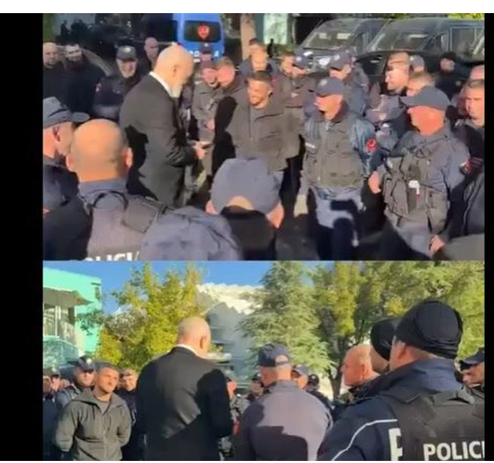 “Jeni më të mirët”, reagon sërish Rama mes efektivëve të policisë (Video)
